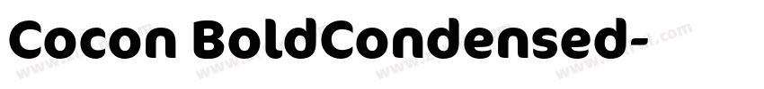 Cocon BoldCondensed字体转换